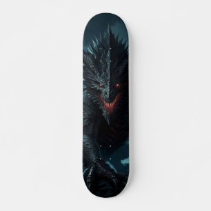 Dunkel, mittelalterlicher Drache Skateboard