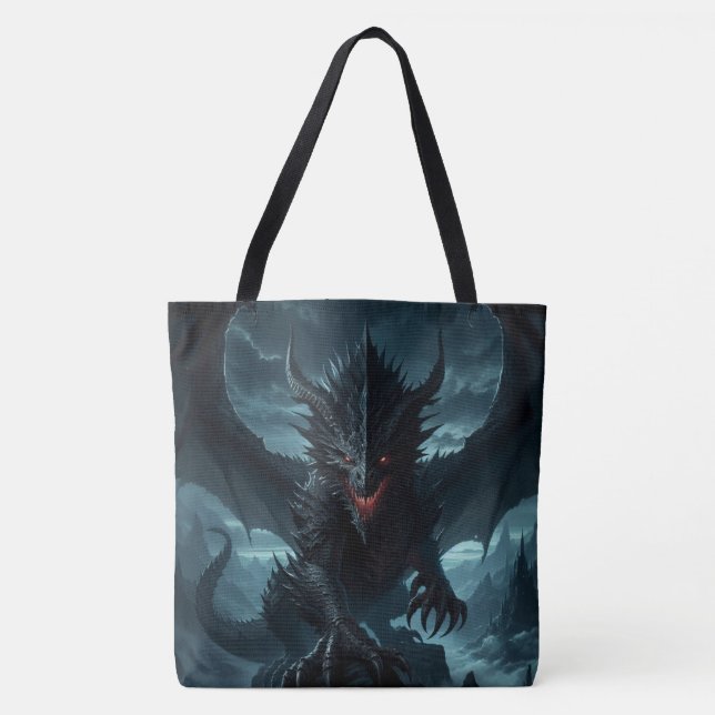 Dunkel, mittelalterlicher Drache Tasche (Vorderseite)