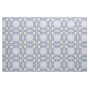 Dunkel Mittelhellpastellblau Bali Batik Muster Stoff