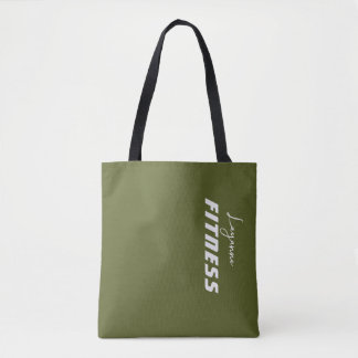 Dunkel olivgrüne Beige 2 in 1 Gym-Tasche Tasche