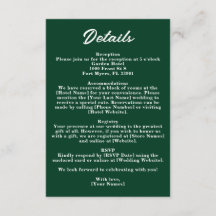 Dunkel Smaragdgrün Moody-Juwel-Hochzeitsdetails