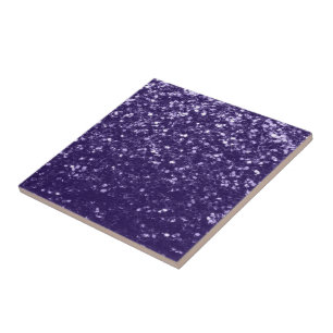 Dunkel ultra violett lila Glitzer Glitzern Fliese