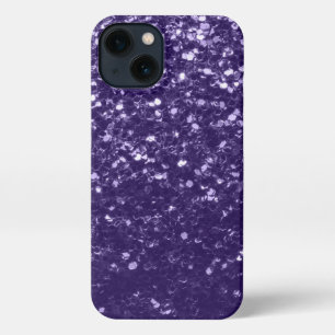 Dunkel ultra violett lila Glitzer Glitzern iPhone Hülle