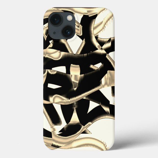 Dunkel- und beigefarbene Schrotte oder Klebeband Case-Mate iPhone Hülle (Rückseite)