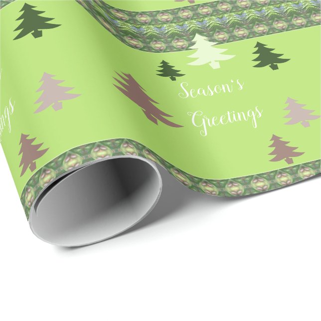 Dunkel und hellgrün geschenkpapier (Rolleneckpunkt)
