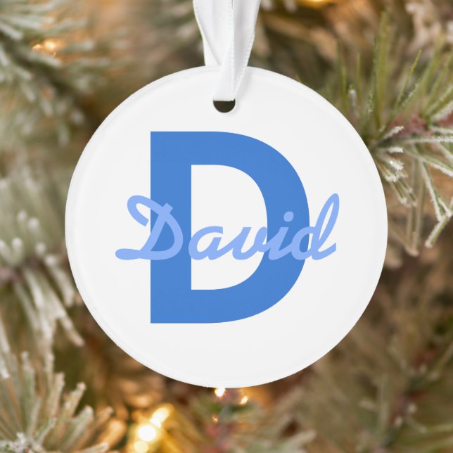 Dunkel und leicht blau, Weißer bearbeitungsbarer N Ornament (Baum)