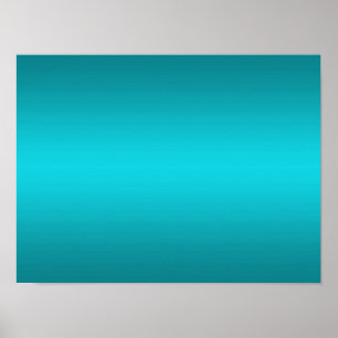 Dunkel und Licht Aqua Blauer Strahl - Türkis Poster