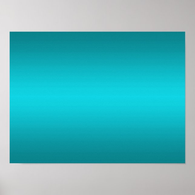 Dunkel und Licht Aqua Blauer Strahl - Türkis Poster (Vorne)