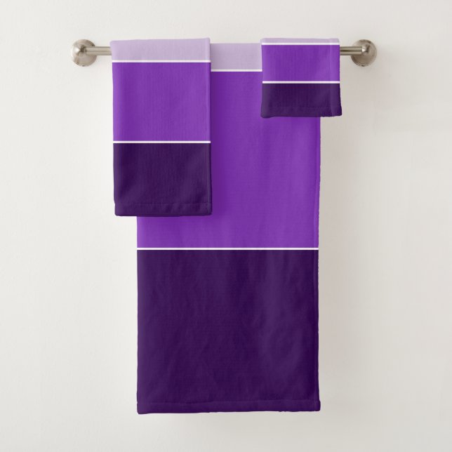 Dunkel und Lila Badhandtuch Set (Insitu)