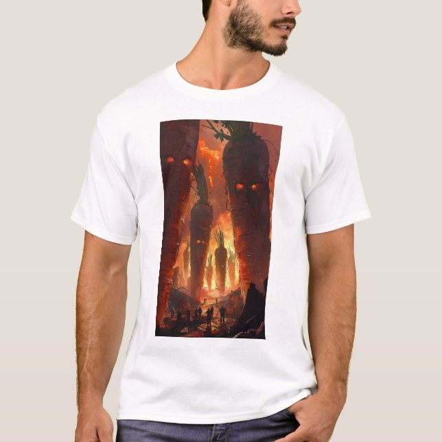 Dunkelapokalyptische Landschaft T - Shirt (Vorderseite)