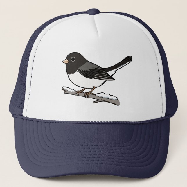 Dunkeläugiger Junco Schneevogel Truckerkappe (Vorderseite)