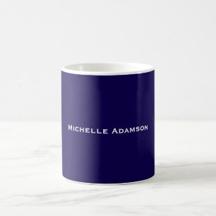 Dunkelblau Beruflich Schlicht modern Kaffeetasse