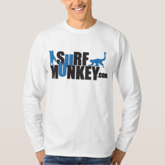 Dunkelblau - Brandung Munkey Anschlagtafelentwurf T-Shirt