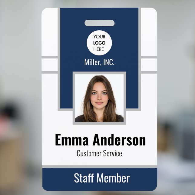 Dunkelblau | Employee Foto ID Company Security Abz Ausweis (Von Creator hochgeladen)