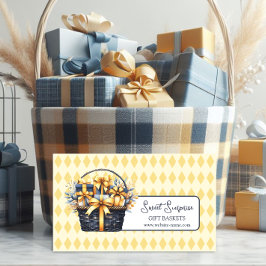 Dunkelblau-gelbe Körbe Visitenkarte