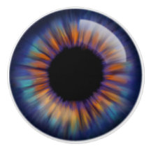 Dunkelblau Grün-orange-gelbe Iris-Augenbraue