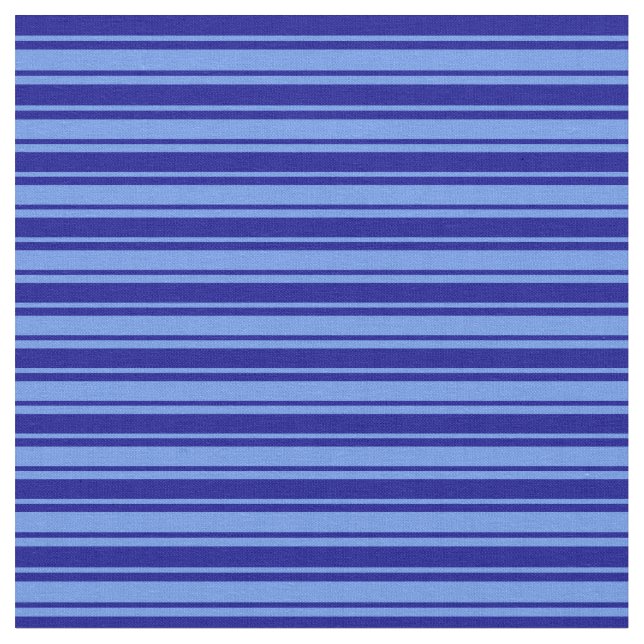 Dunkelblau und Cornflower Blau Farbmuster Stoff (Nahaufnahme)