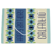 Dunkelblau und hellblau Gemustert