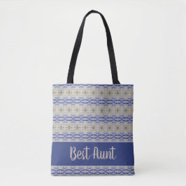 Dunkelblau und hellblau tasche
