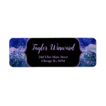 Dunkelblau und Lila Ozean