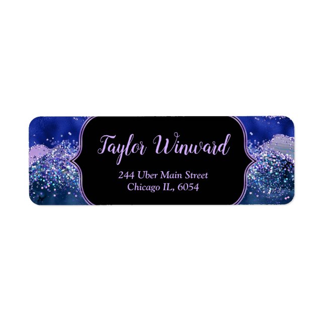 Dunkelblau und Lila Ozean (Vorne)