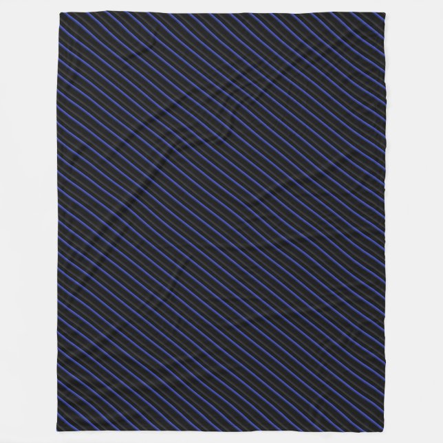 Dunkelblau und schwarz fleecedecke (Vorderseite)