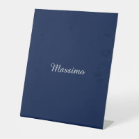 Dunkelblaue elegante Casual-Schreibschrift