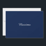 Dunkelblaue elegante, lässige eigene Namenshandsch<br><div class="desc">Einfache minimalistische moderne Designs. Sie sind alle einfach,  modern,  attraktiv.</div>