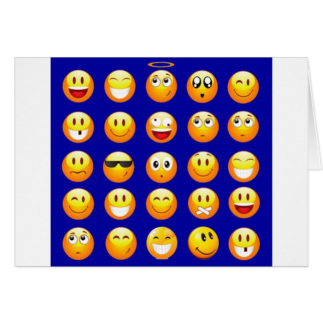 dunkelblaue Emojis (Vorderseite (Horizontal))