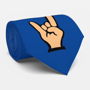 dunkelblaue Felsenhand Krawatte