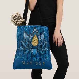 Dunkelblaue, glänzende Imitate Glitzer funkeln Tasche
