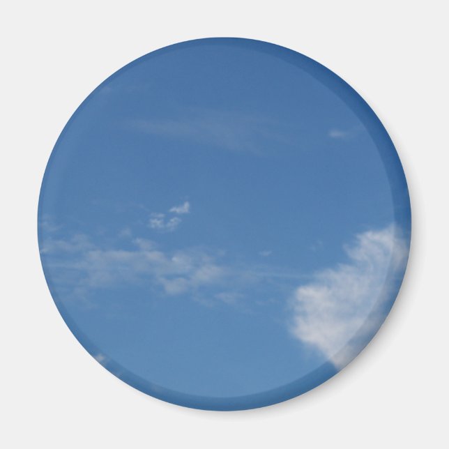 dunkelblaue Himmelswolken Magnet (Vorne)