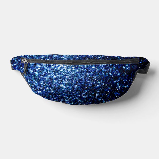 Dunkelblaue Imitate Glitzer Glitzern Bauchtasche (Ablage )