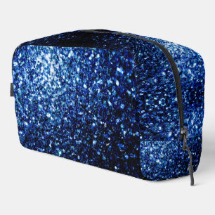 Dunkelblaue Imitate Glitzer Glitzern Waschbeutel