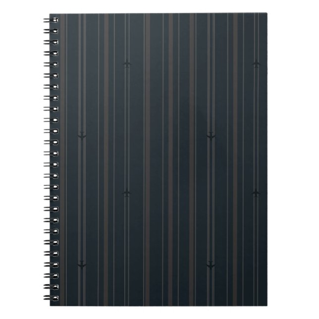 Dunkelblaue Jet-Stream-Streifen Notizblock (Vorderseite)