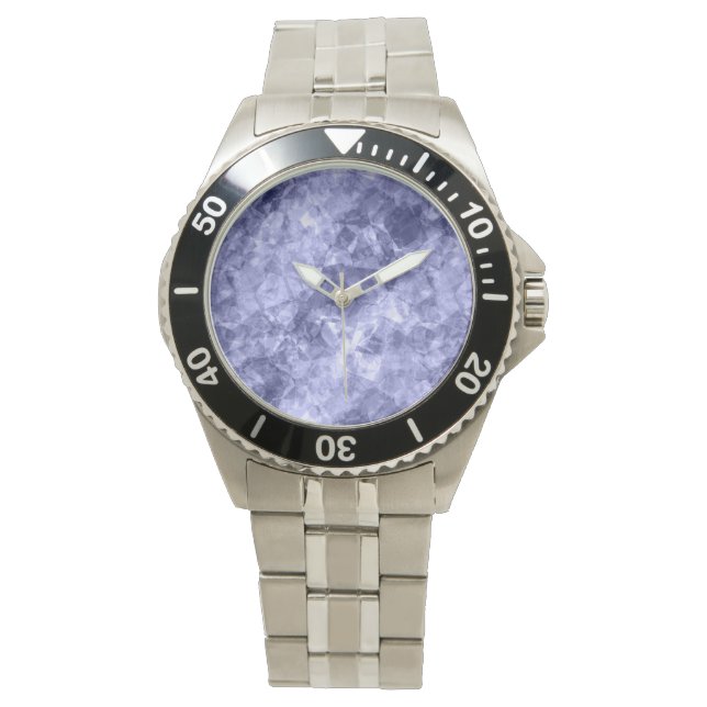 Dunkelblaue Krummlinge Armbanduhr (Vorderseite)
