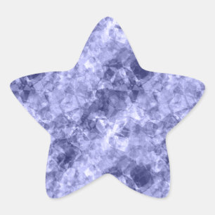 Dunkelblaue Krummlinge Stern-Aufkleber