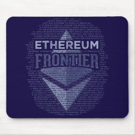 Dunkelblaue Mausunterlage des Ethereum Mousepad