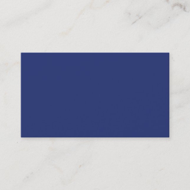 Dunkelblaue Personalisierte Marinegeschichte um Mi Visitenkarte (Vorderseite)