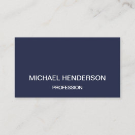 Dunkelblaue unbedeutende moderne Visitenkarten Visitenkarte