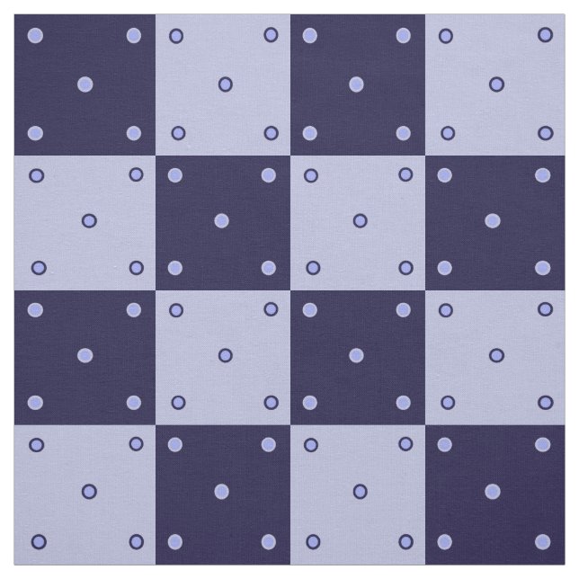 Dunkelblaue und hellblaue Quadrate Stoff (Muster)