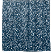 Dunkelblaue und weiße tropische Blume