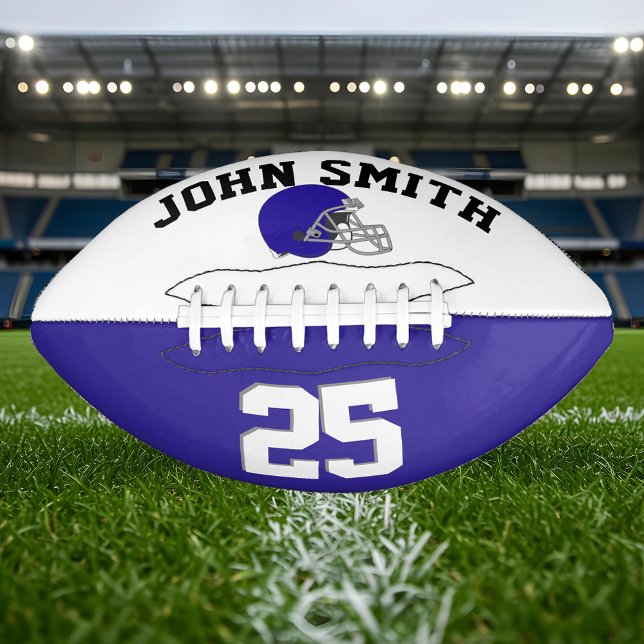 Dunkelblauer Helm Weiß Blau ・ Custom Football (Von Creator hochgeladen)