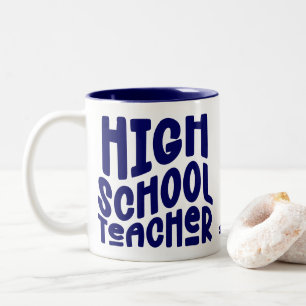 Dunkelblauer Lehrer-Tasse Zweifarbige Tasse