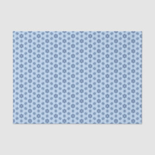 Dunkelblauer Prärie Inspiriert Modernes Calico Seidenpapier
