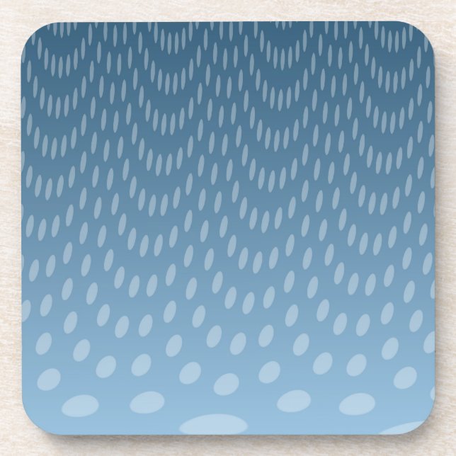 Dunkelblauer Regen Untersetzer (Vorderseite)