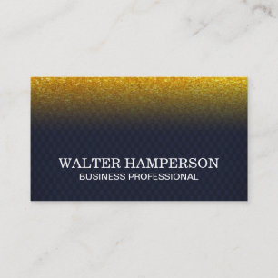 Dunkelblauer Schachtel Gold Flake Glitzer Visitenkarte