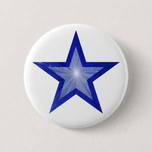 Dunkelblauer Star-Button weiß Button