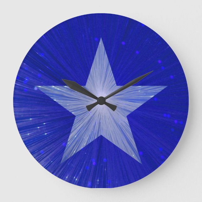 Dunkelblauer Star rund um die Uhr (Vorderseite)