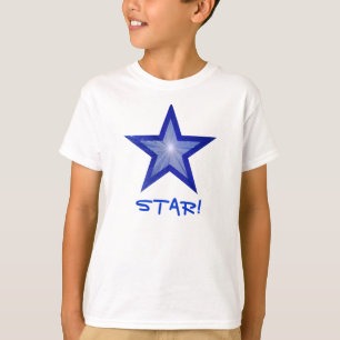Dunkelblauer Stern "STERN!" scherzt T - Shirt